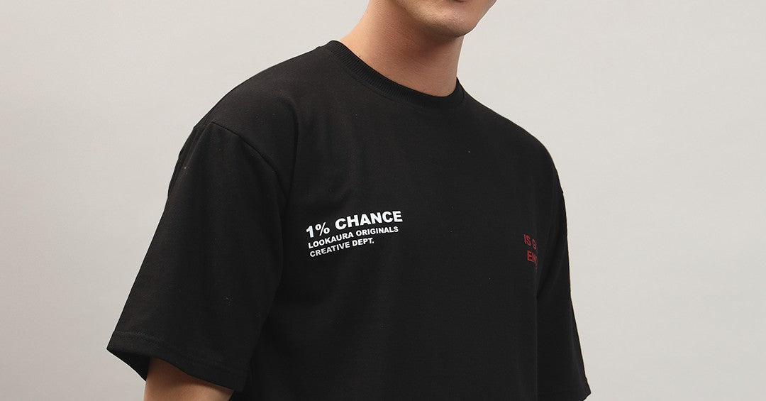 1% Chance | Unisex Oversized T-Shirt