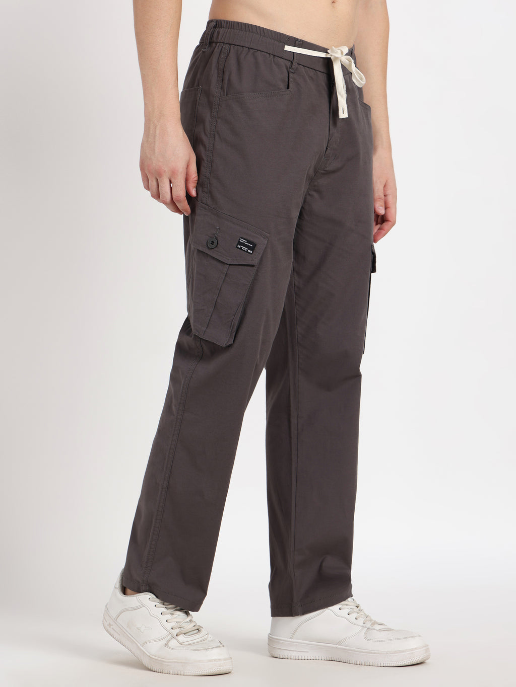 Pale Grey Cargo Pant