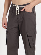 Pale Grey Cargo Pant