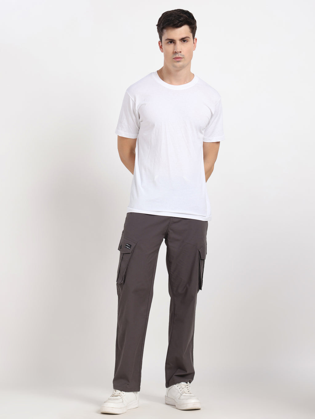 Pale Grey Cargo Pant