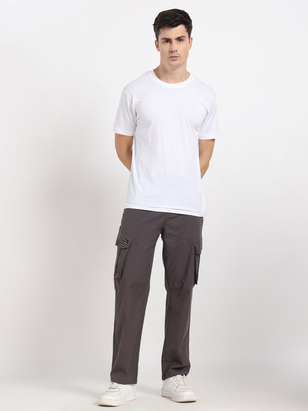 Pale Grey Cargo Pant