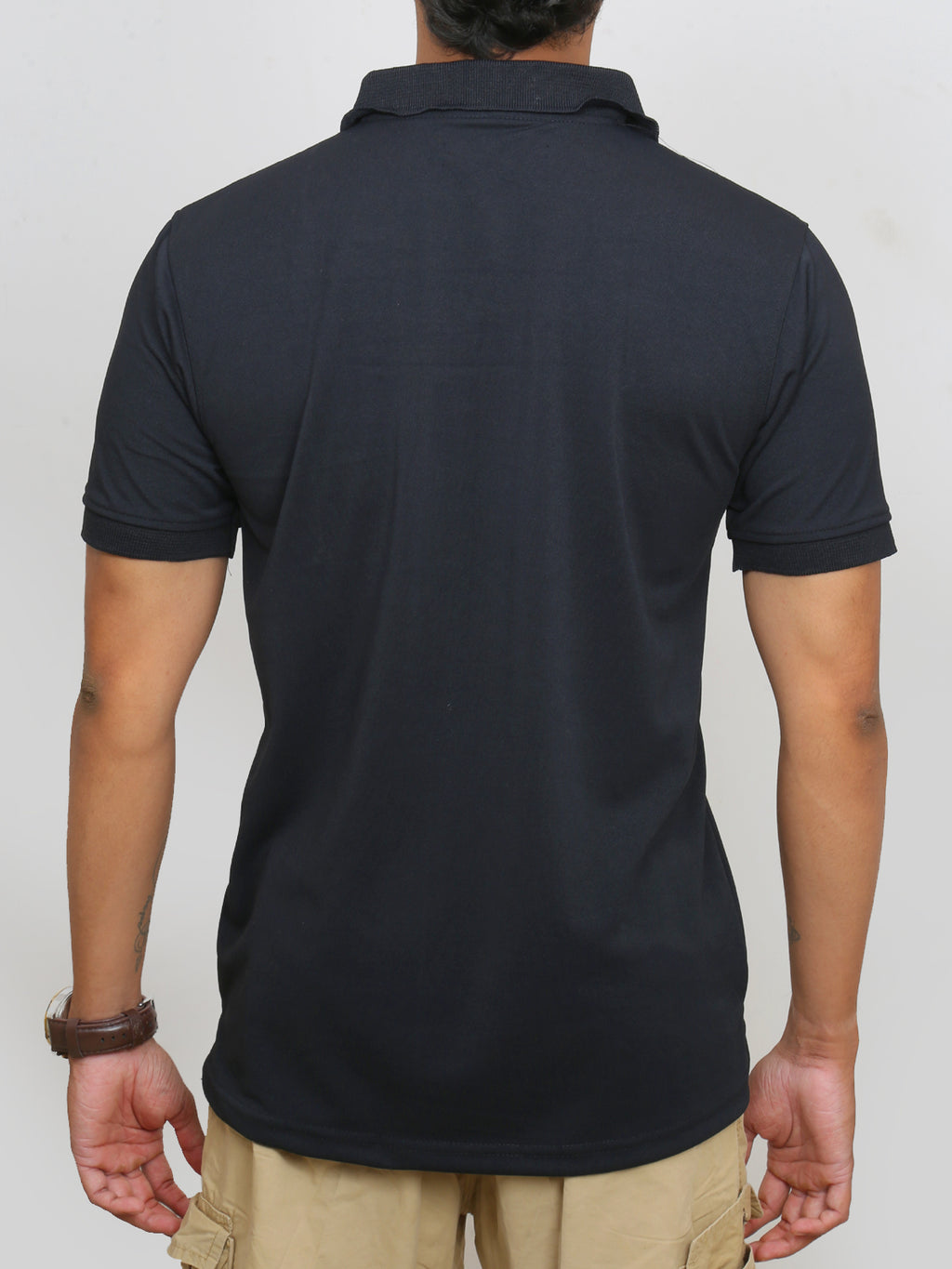 Plain Black | Polo T-shirt