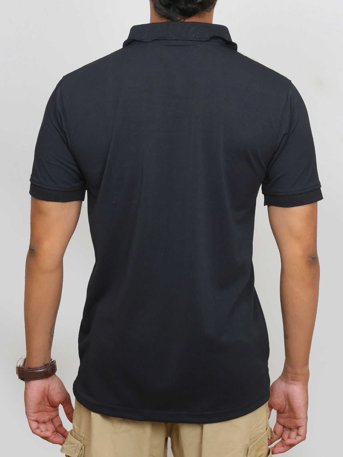Plain Black | Polo T-shirt