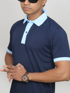 Solid Navy Blue | Polo T-Shirt