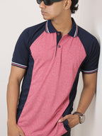 Melange Maroon | Polo T-Shirt